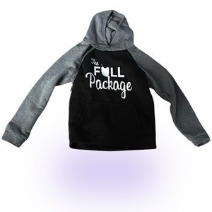 MB Black and Gray The Full Package graphic Hoodie  Sz M